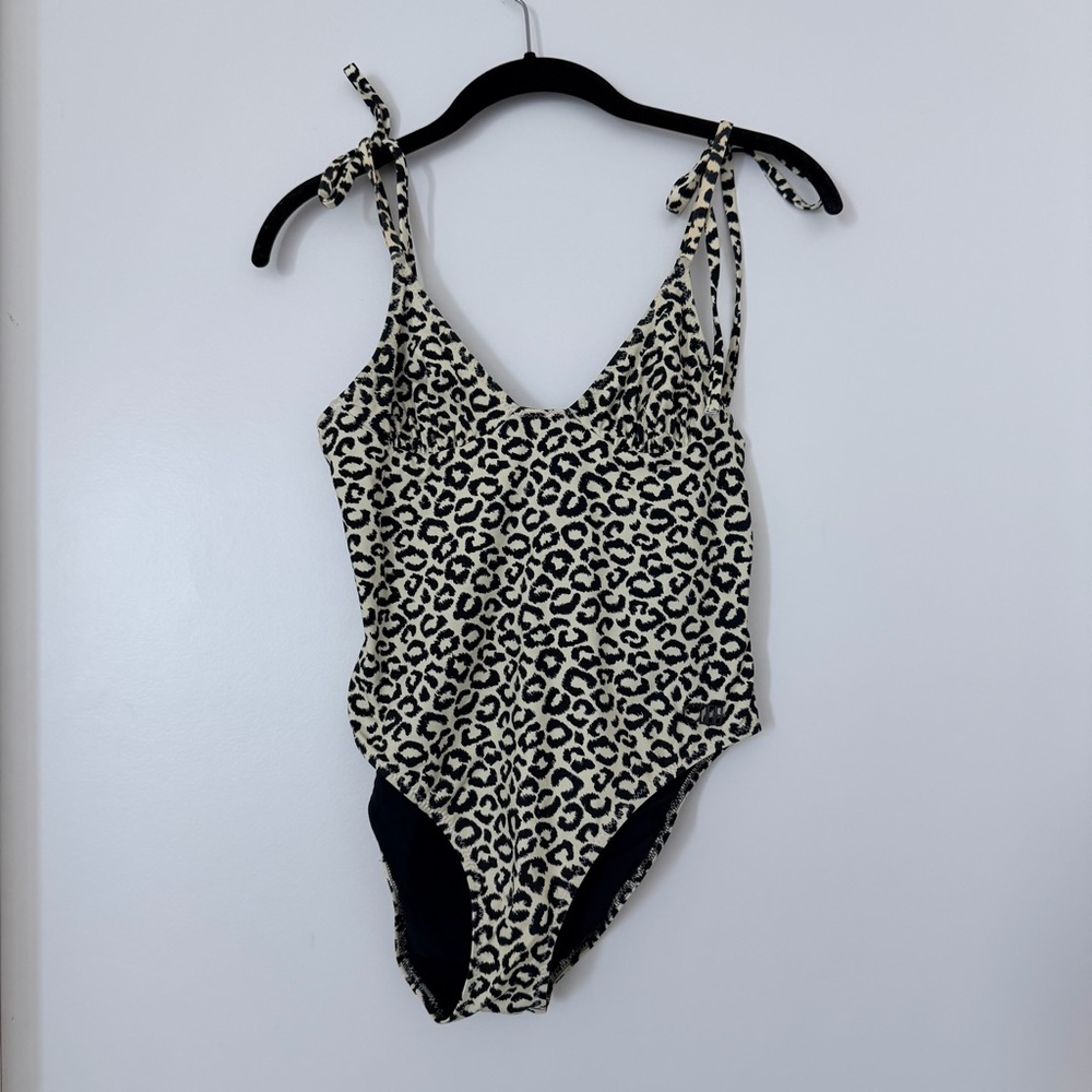 Solid & Striped Leopard One-Piece Swimsuit